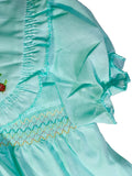 Newborn Baby Girl Frock - Sky Red Flower Cherries Online @ Best Price in Pakistan