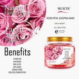 MUICIN - Natural Rose Petal Day & Night Sleeping Mask - 280g