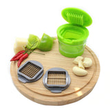 Mini Garlic Chopper Cutter Slicer Dicer - Green Online @ Best Price in Pakistan