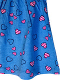 Newborn Baby Girl Frock - Red Striped Hearts Online @ Best Price in Pakistan