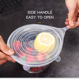 6 Pcs Reusable Silicone Stretch Lids | Fresh Keeping Online @ Best Price in Pakistan