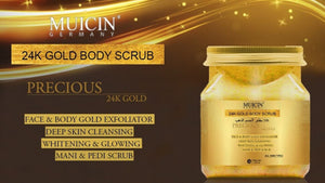 A Spa Day At Home With Muicin's 24k Gold Face & Body Exfoliating Scrub
