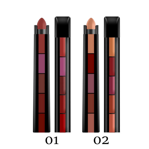 MUICIN - 5 in 1 Matte Lipsticks