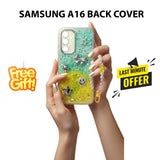 Samsung A16 fancy mobile cover with Bead Pearl Strap Butterfly Keychain