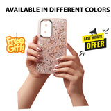 Samsung A26 Glitter Heart Fancy Mobile Cover for Ladies and Girls