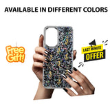 Samsung A17 Glitter Flower Fancy Mobile Cover for Ladies and Girls