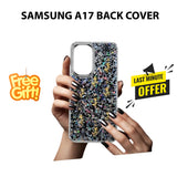 Samsung A17 Glitter Flower Fancy Mobile Cover for Ladies and Girls