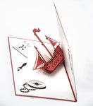 Pirate Ship Handmade 3D Pop Up Card Online @ Best Price in Pakistan