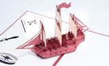 Pirate Ship Handmade 3D Pop Up Card Online @ Best Price in Pakistan