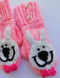 Hand Knitted Wool Winter Warm Mittens Cute Cat Online @ Best Price in Pakistan